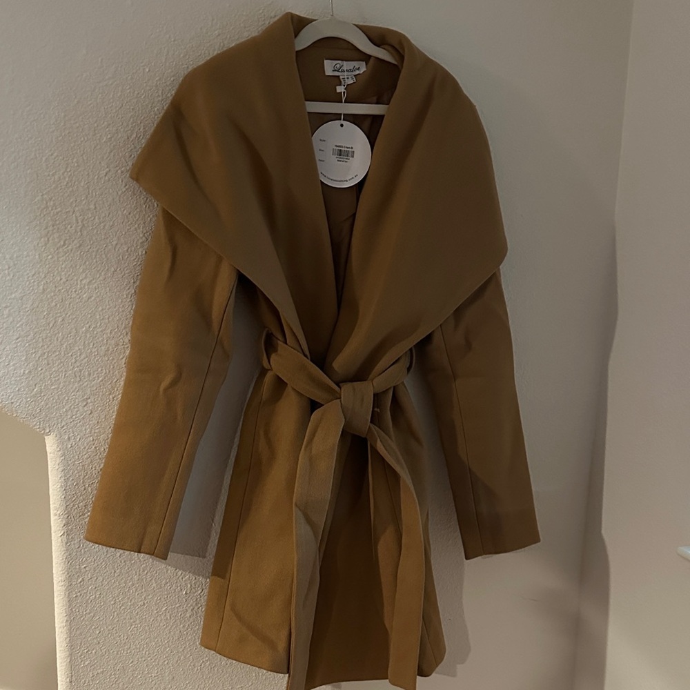 Brown Belted Women's Coat